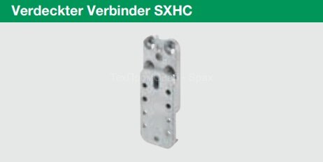Скрытое соединение Spax SXHCC 115*60 - дерево/бетон